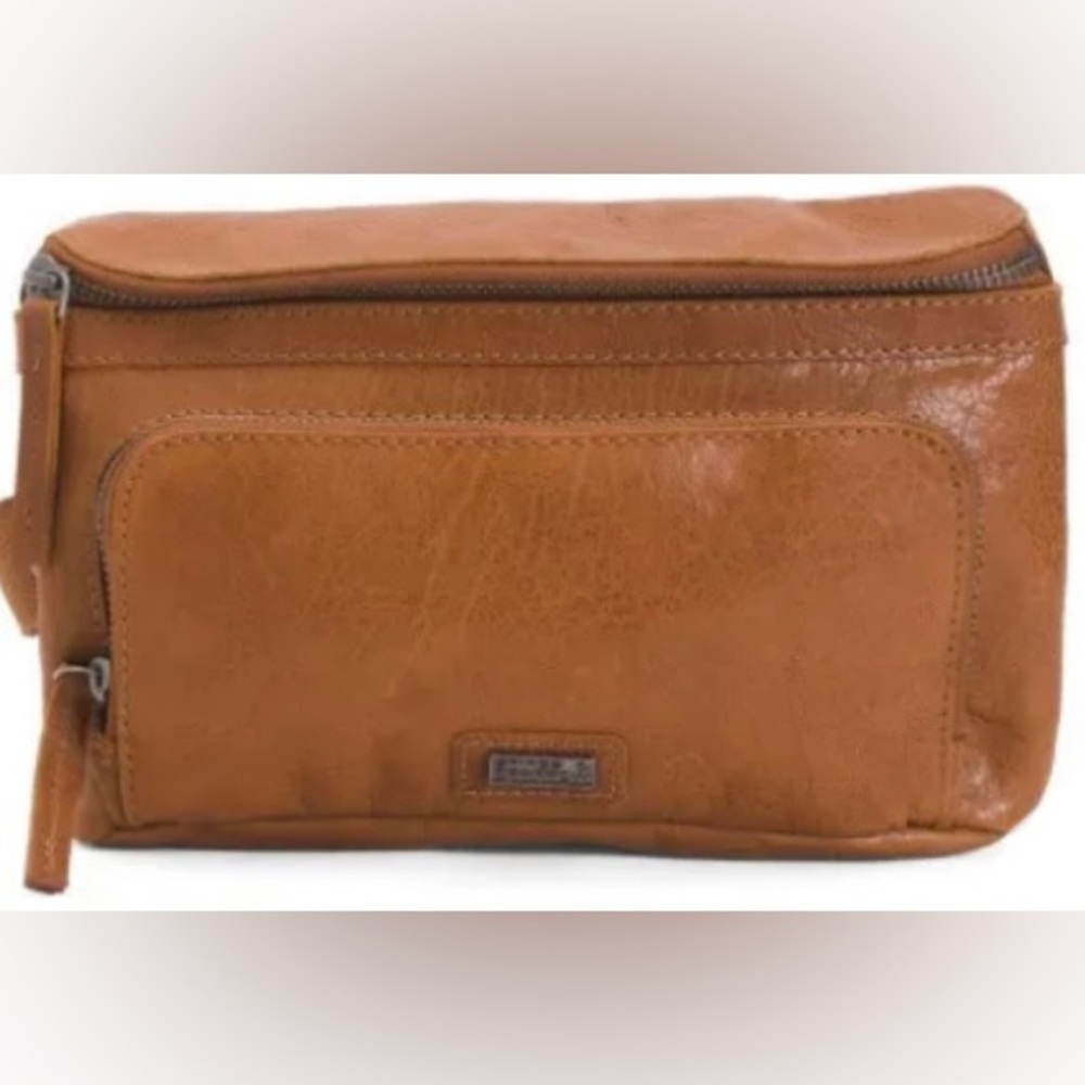 Leather bag Fanny pack cross body bag Spikes & Sparrow bag brandy color leather - Picture 2 of 10